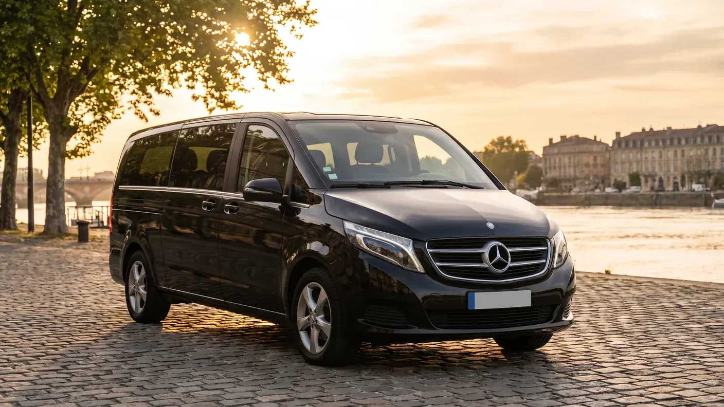 Van avec chauffeur à Bordeaux : 7-8 places, prix fixe